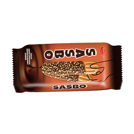 بیسکویت روشک شکلاتی و تزیین بادام