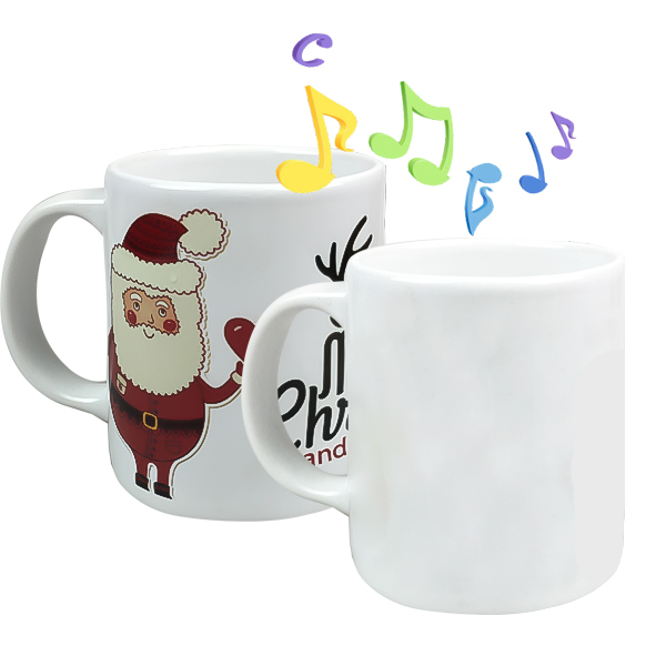 11oz sublimation white coated music mug