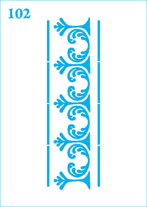 شابلون استنسیل کد 102