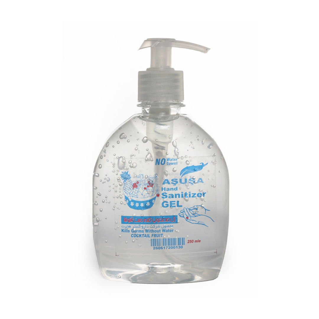 ژل ضدعفونی کننده دست آشوشا مدل پمپی حجم 250 میلی لیتر