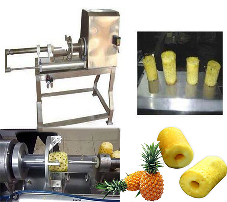 360-720 عدد دستگاه پوست کن هسته برش آناناس تجاری برقی اتوماتیک