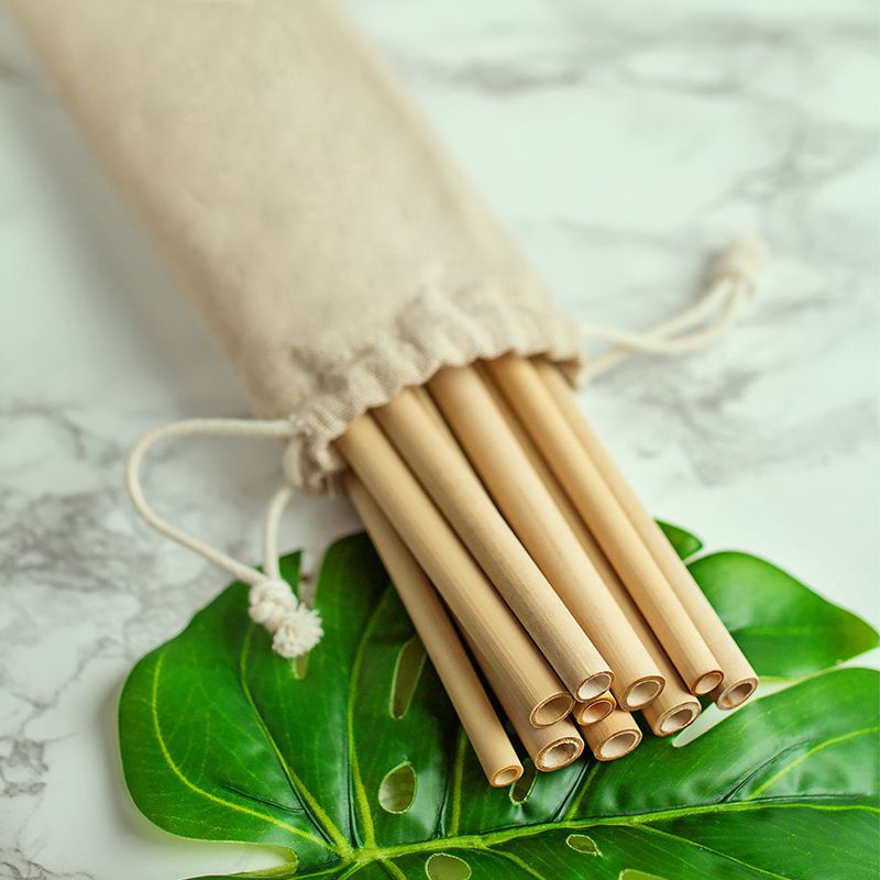 Premium Reusable Bamboo Drinking Straws Durable Biodegradable Straws Ecofriendly Straw