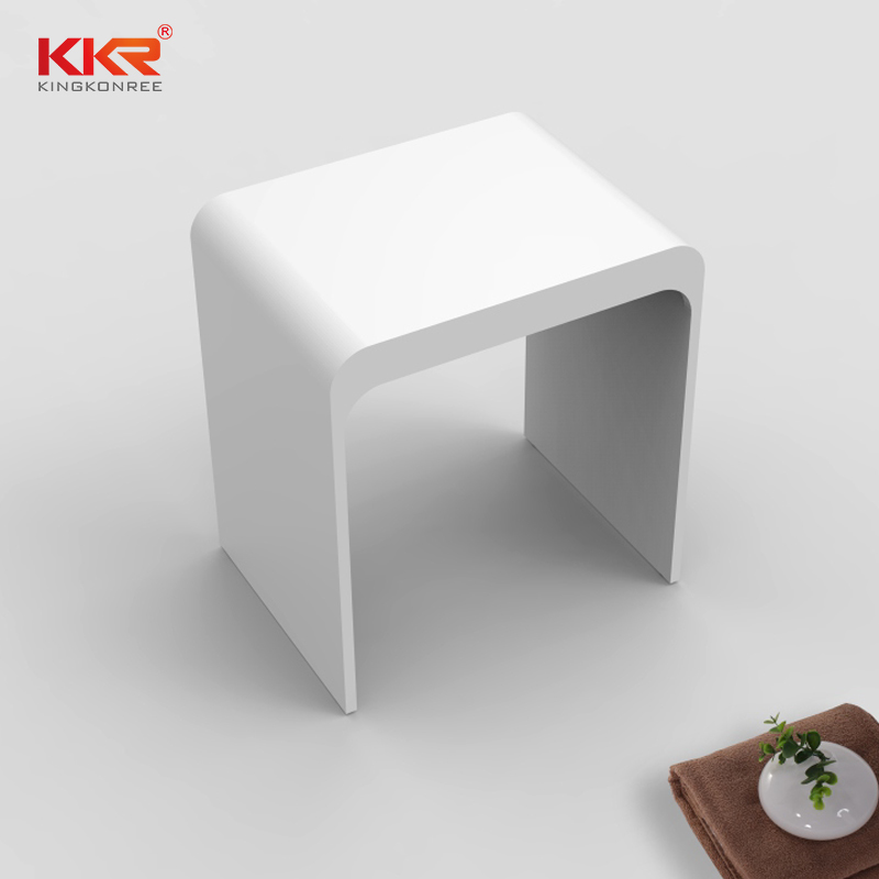 صندلی حمام سنگ اکریلیک سطح جامد KKR-Stool-H