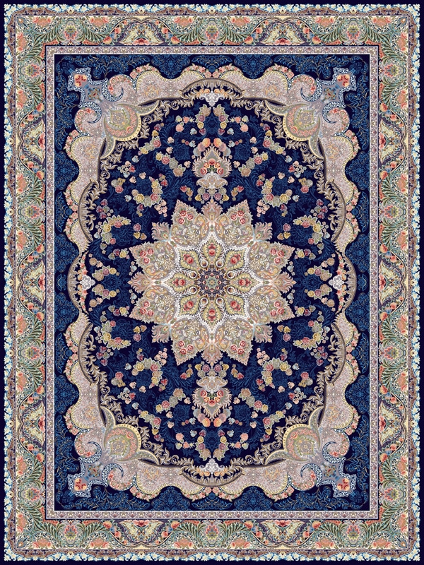 فرش 1200 شانه طرح لعبت