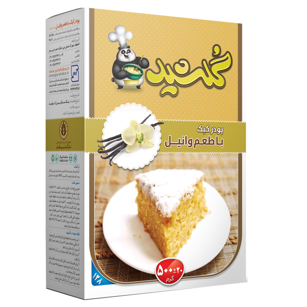 Vanilla flavored cake powder