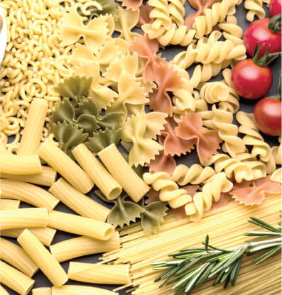 Nol flour for pasta, pasta, lasagna and noodles