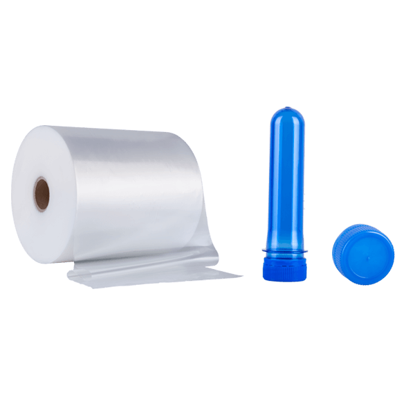 Bottle cap, preform, shearing film, packaging film and vacuum packaging