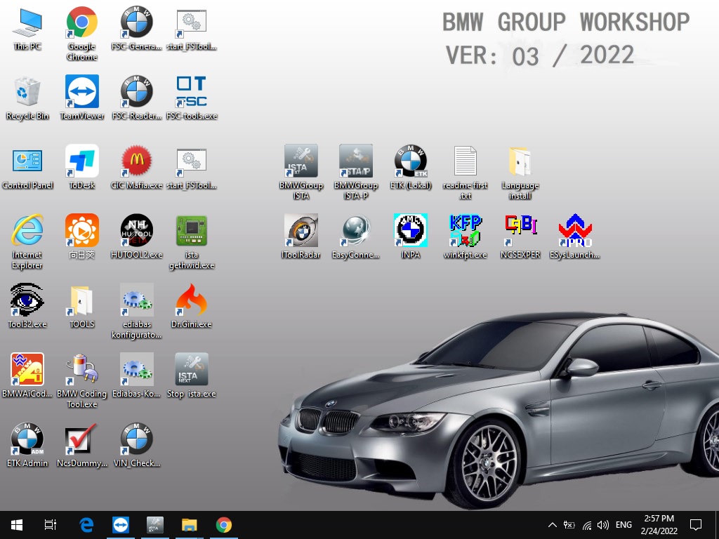 V2022.6 BMW ICOM نرم افزار ISTA-D 4.35.21 ISTA-P 3.70.0.200 با مهندسین برنامه نویسی سیستم Win7 هارد دیسک 500 گیگابایتی
