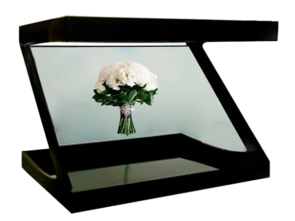 180degree showcase holographic 3d pyramid hologram MACHINE FOR ADVERTISING PLAYER