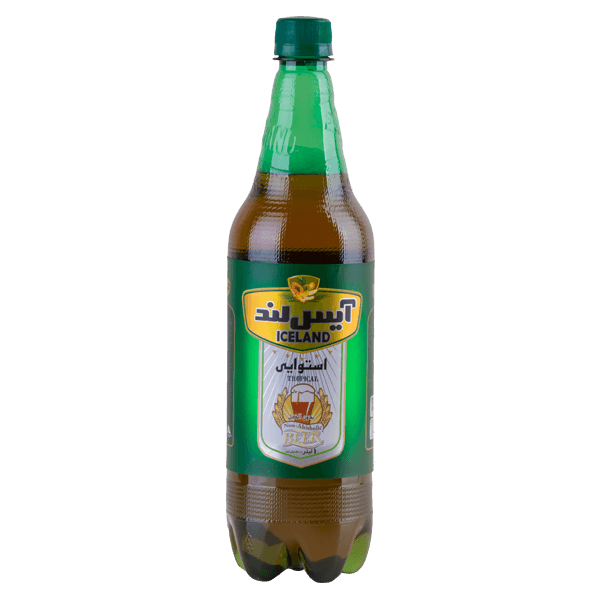 Sparkling beer with tropical flavor