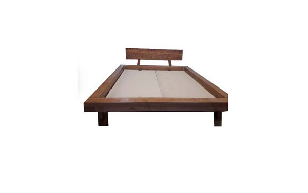 تخت خواب چوبی – چوب روسی با پاتختی دوردار ساده 2عدد – TK0010