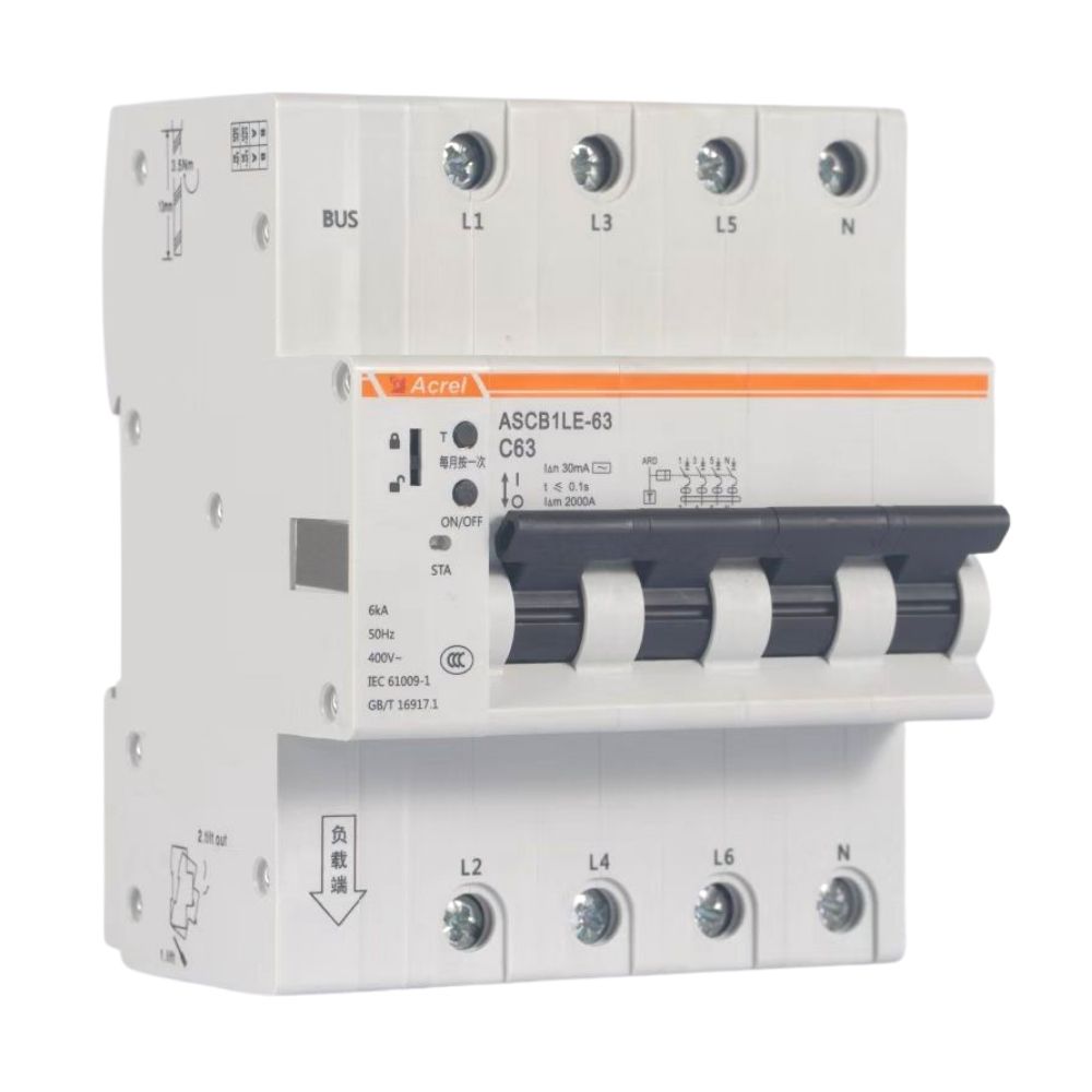 ASCB1LE-63-C63 4P Smart Circuit Breaker