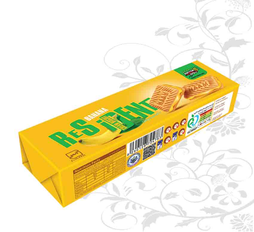 طعم موز بیسکویت رزیدنت