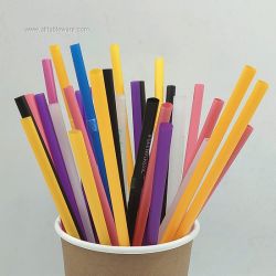 Reusable Clear Glass Drinking PLA Straws for Hot Drinks