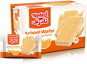 ویفر اسکول پرتقال جعبه ای