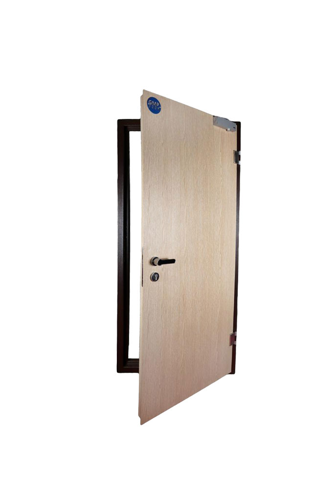 درب فلزی اداری طرح چوب