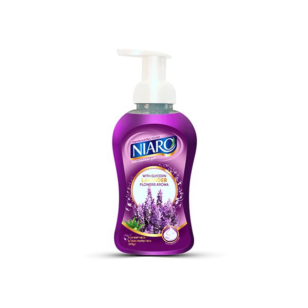 Toilet foam containing glycerin and aloe vera extract