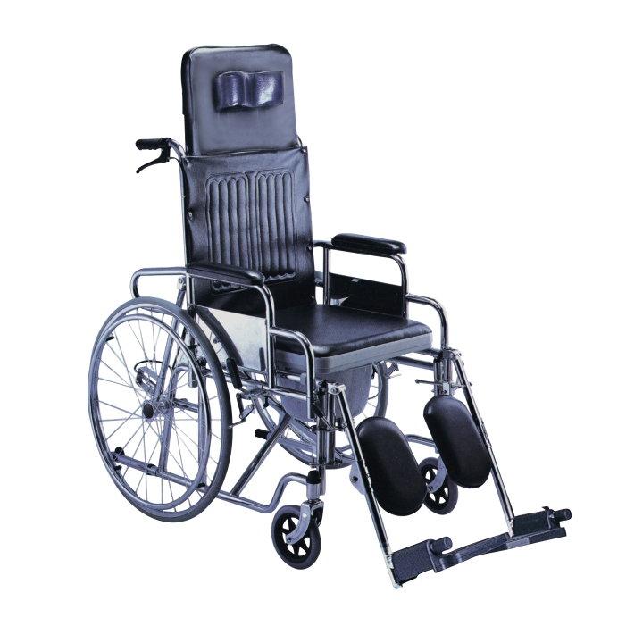 DP-SC8020A Folding Steel Commode Wheelchair