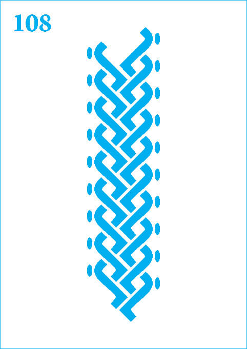 شابلون استنسیل کد 108