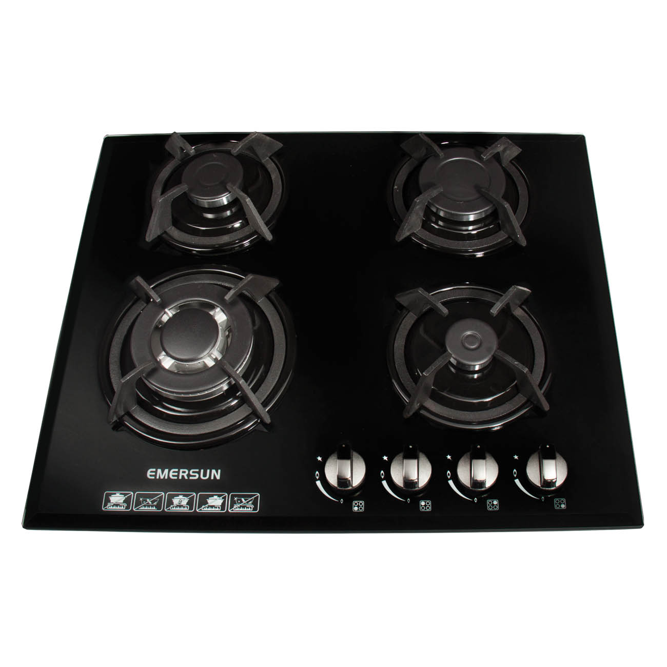 اجاق گاز صفحه ای شیشه 4 شعله امرسان مدل EM4HGLC