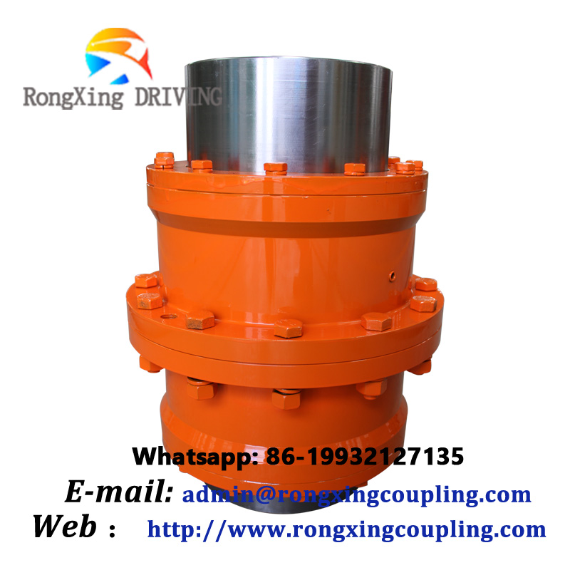 Densen customized GIICL7 type curved tooth gear couplings,crane gear coupling,drum gear shaft coupling