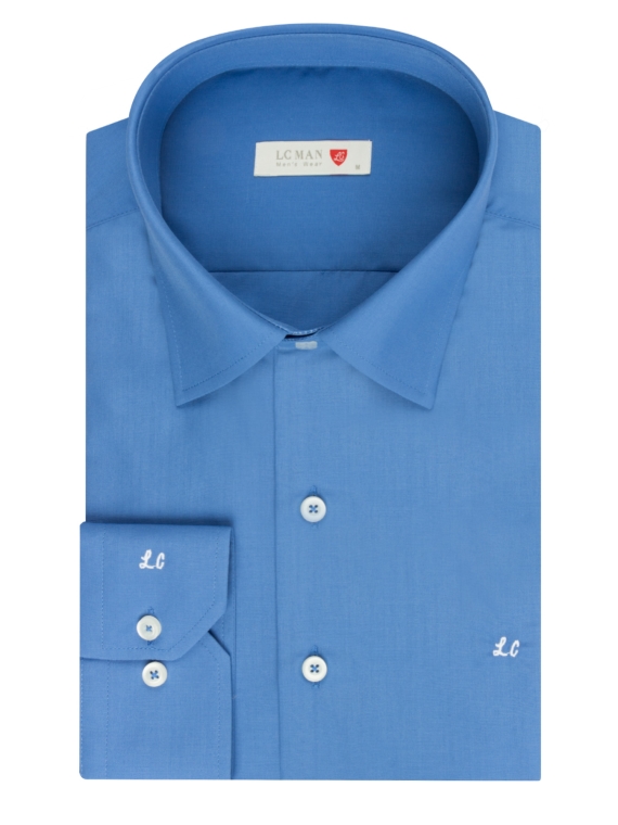 پیراهن آستین بلند ساده ال سی من مدل 10200403734-آبی