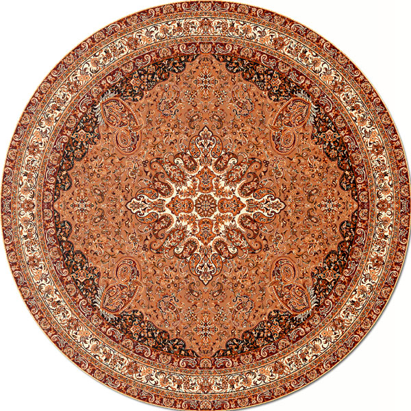 رومیزی گرد ترمه طرح مهستان کد 805