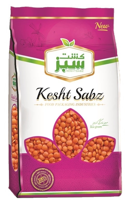 دال عدس 900 گرم سلوفان ایستاده