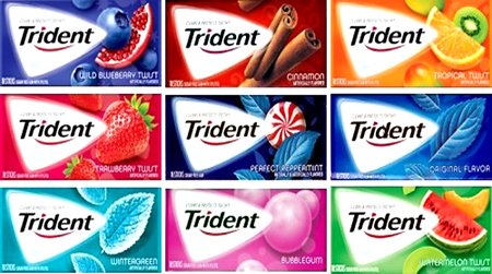 Trident chewing gum