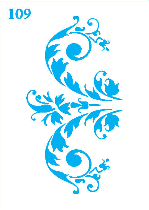 شابلون استنسیل کد 109