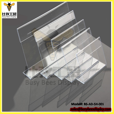 نگهدارنده تابلو اکریلیک نمایشگر قیمت سوپرمارکت