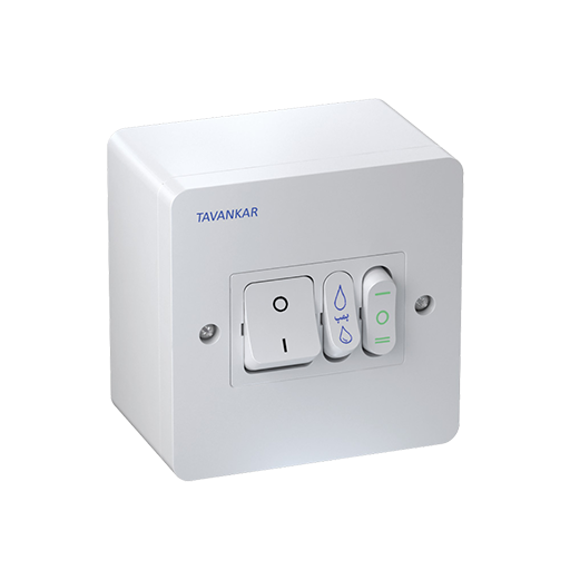 کلید کولر روکار و توکار دو قطبی کوچک (وسط خاموش)