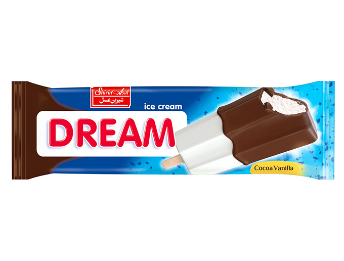 بستنی دریم اسمارت کاکائویی و وانیلی