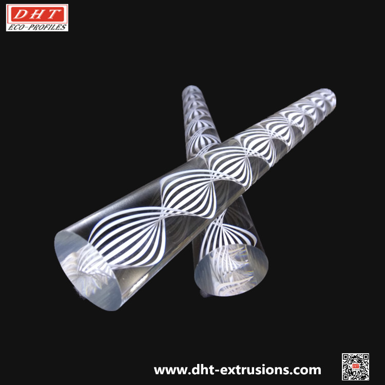 نوار شفاف pmma برگ مارپیچی