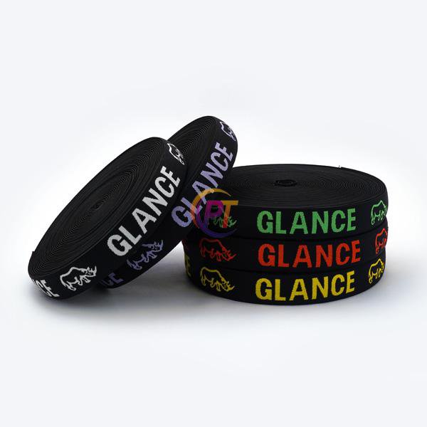 Written elastics or jacquard