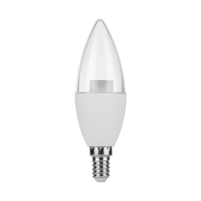 لامپ شمعی ساده شفاف 6 وات SL - NCC