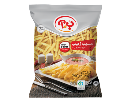 سیب زمینی سرخ شده یخ زده (french fries)