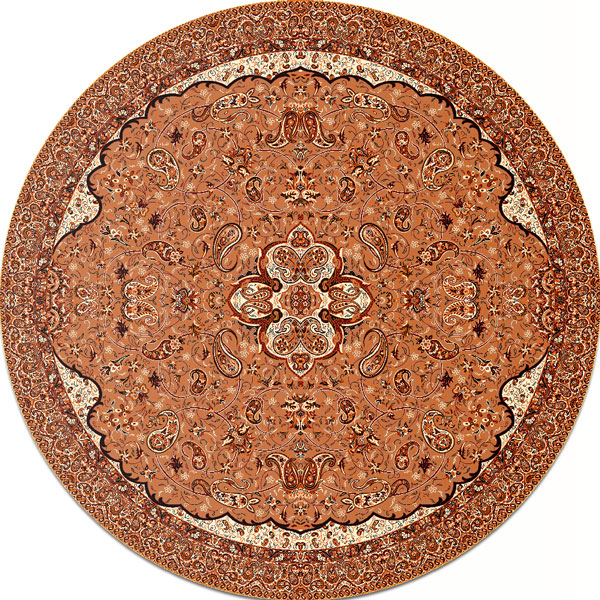 رومیزی گرد ترمه طرح شاه عباسی کد 805