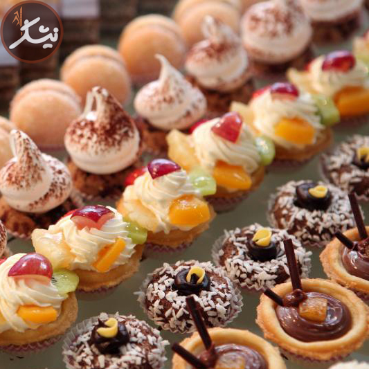 شیرینی تر ریز بشقابی