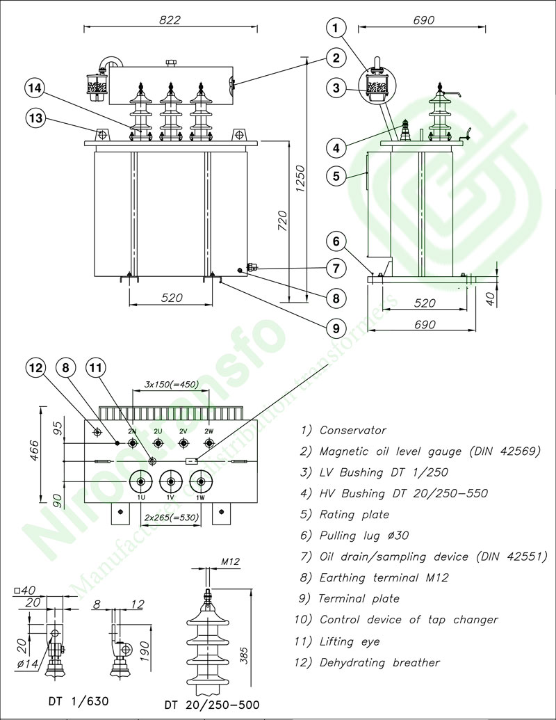 ترانسفورماتور 50kVA