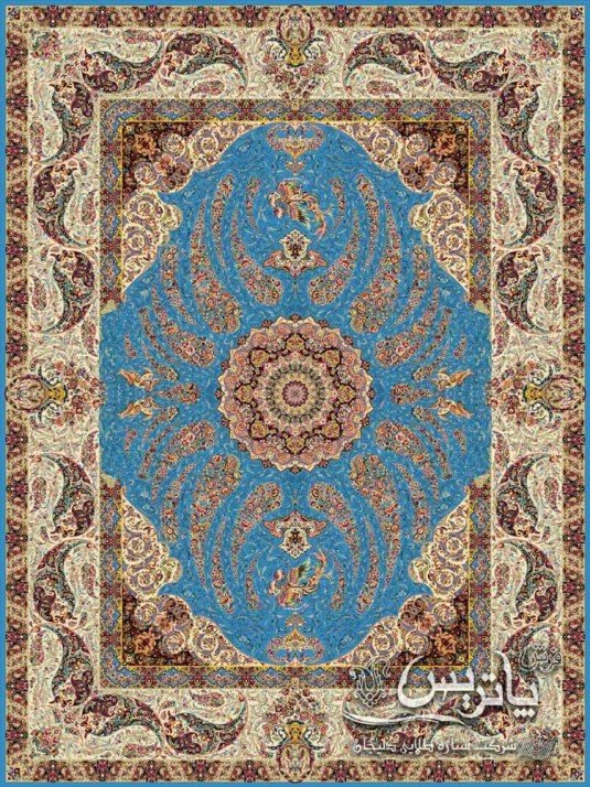 Blue Simorgh Carpet 1200 Shoulder - Density 3750