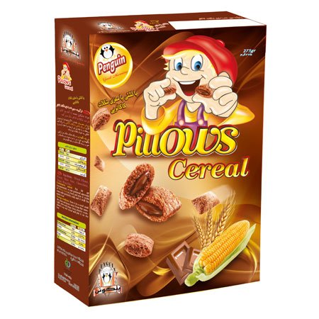 Pillowcock with cocoa chocolate brain