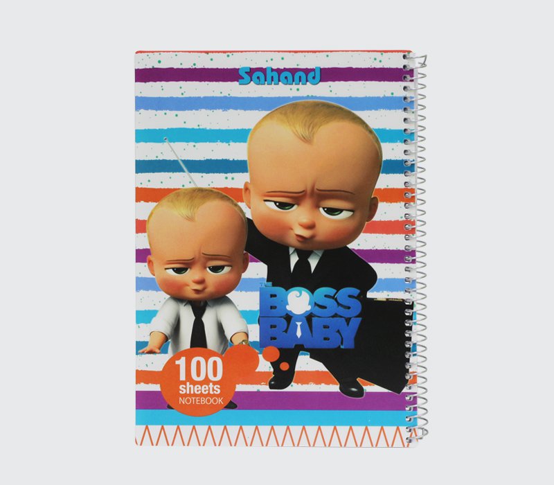 دفتر وزیری طرح دار اکلیلی ۱۰۰ برگ