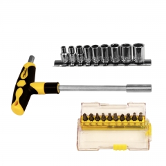 Screwdriver Handle & Bit & Socket Set 20pcs