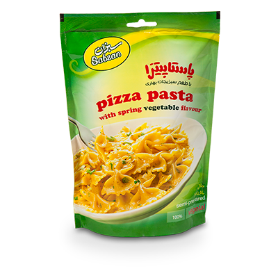 پاستا پیتزا با طعم سبزیجات بهاری