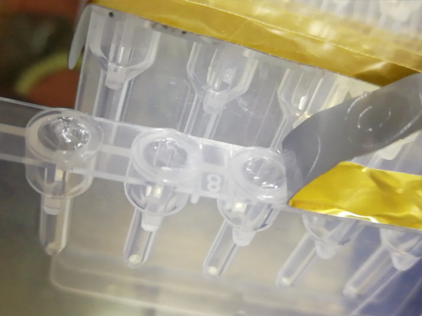 Blood  card aluminum film forming and dividing machine