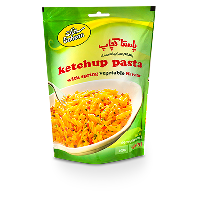 پاستا کچاپ با طعم سبزیجات بهاری