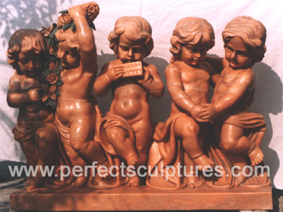 Western Children Stone Statue