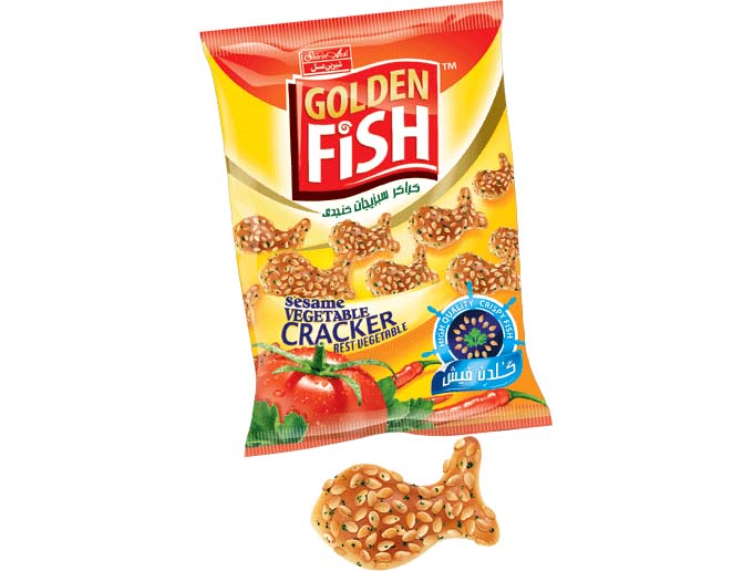 کراکر گلدن فیش کنجدی