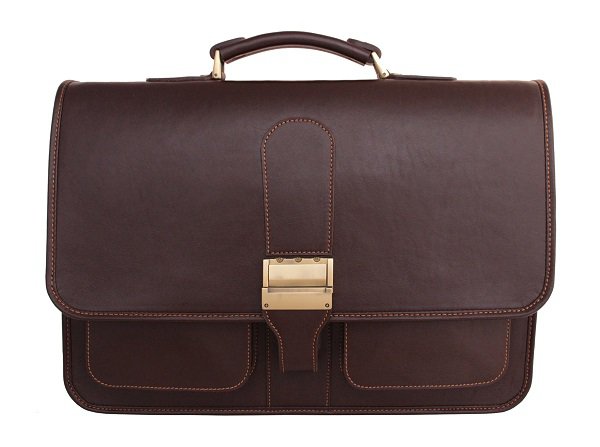 DL58 natural leather administrative office bag